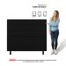 Cabeceira Cama Box Casal Queen Size Malik 160cm Suede Preto - Desk Design