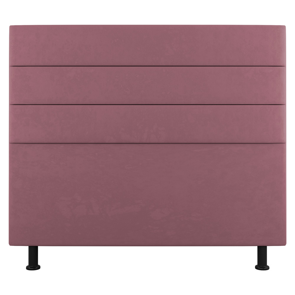 Cabeceira Cama Box Casal Queen Size Malik 160cm Suede Rosé - Desk Design