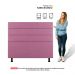 Cabeceira Cama Box Casal Queen Size Malik 160cm Suede Rosa - Desk Design