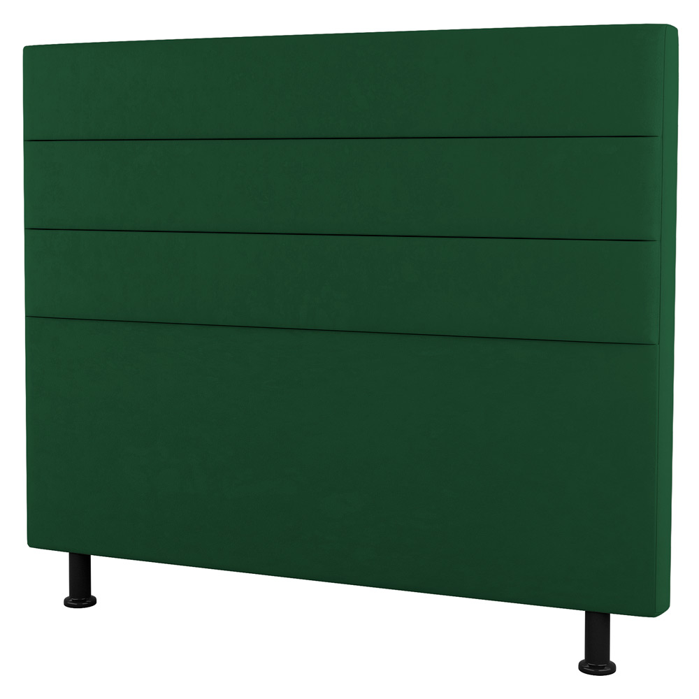 Cabeceira Cama Box Casal Queen Size Malik 160cm Suede Verde - Desk Design