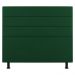 Cabeceira Cama Box Casal Queen Size Malik 160cm Suede Verde - Desk Design