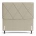 Cabeceira Cama Box Casal Queen Size Mel 160cm com Frame Linho Bege - Desk Design