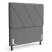 Cabeceira Cama Box Casal Queen Size Mel 160cm com Frame Linho Cinza - Desk Design