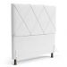 Cabeceira Cama Box Casal Queen Size Mel 160cm com Frame Sintético Branco - Desk Design