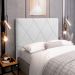 Cabeceira Cama Box Casal Queen Size Mel 160cm com Frame Sintético Branco - Desk Design