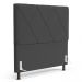 Cabeceira Cama Box Casal Queen Size Mel 160cm com Frame Suede Cinza - Desk Design