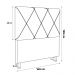 Cabeceira Cama Box Casal Queen Size Mel 160cm com Frame Suede Cinza - Desk Design