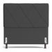 Cabeceira Cama Box Casal Queen Size Mel 160cm com Frame Suede Cinza - Desk Design