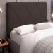 Cabeceira Cama Box Casal Queen Size Mel 160cm com Frame Suede Marrom - Desk Design
