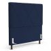 Cabeceira Cama Box Casal Queen Size Mel 160cm com Frame Veludo Azul Marinho - Desk Design