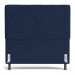 Cabeceira Cama Box Casal Queen Size Mel 160cm com Frame Veludo Azul Marinho - Desk Design