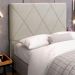 Cabeceira Cama Box Casal Queen Size Mel 160cm com Frame Veludo Bege - Desk Design