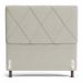 Cabeceira Cama Box Casal Queen Size Mel 160cm com Frame Veludo Bege - Desk Design