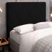 Cabeceira Cama Box Casal Queen Size Mel 160cm com Frame Veludo Preto - Desk Design