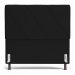 Cabeceira Cama Box Casal Queen Size Mel 160cm com Frame Veludo Preto - Desk Design