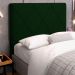 Cabeceira Cama Box Casal Queen Size Mel 160cm com Frame Veludo Verde - Desk Design