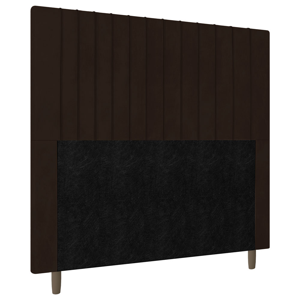 Cabeceira Cama Box Casal Queen Size Nala 160cm Corano Marrom - Desk Design