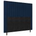 Cabeceira Cama Box Casal Queen Size Nala 160cm Veludo Azul Marinho - Desk Design