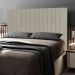 Cabeceira Cama Box Casal Queen Size Nala 160cm Veludo Bege - Desk Design