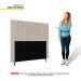 Cabeceira Cama Box Casal Queen Size Nala 160cm Veludo Bege - Desk Design