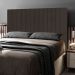 Cabeceira Cama Box Casal Queen Size Nala 160cm Veludo Marrom - Desk Design