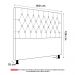 Cabeceira Cama Box Casal Queen Size Nice 160cm Linho Bege - Desk Design