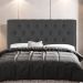 Cabeceira Cama Box Casal Queen Size Nice 160cm Linho Cinza - Desk Design