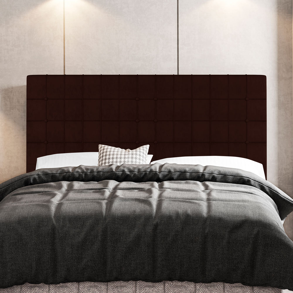Cabeceira Cama Box Casal Queen Size Parisis 160cm Linho Marrom - Desk Design
