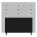 Cabeceira Cama Box Casal Queen Size Roma 160cm Corano Branco - Desk Design