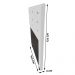 Cabeceira Cama Box Casal Queen Size Roma 160cm Corano Branco - Desk Design