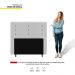 Cabeceira Cama Box Casal Queen Size Roma 160cm Corano Branco - Desk Design