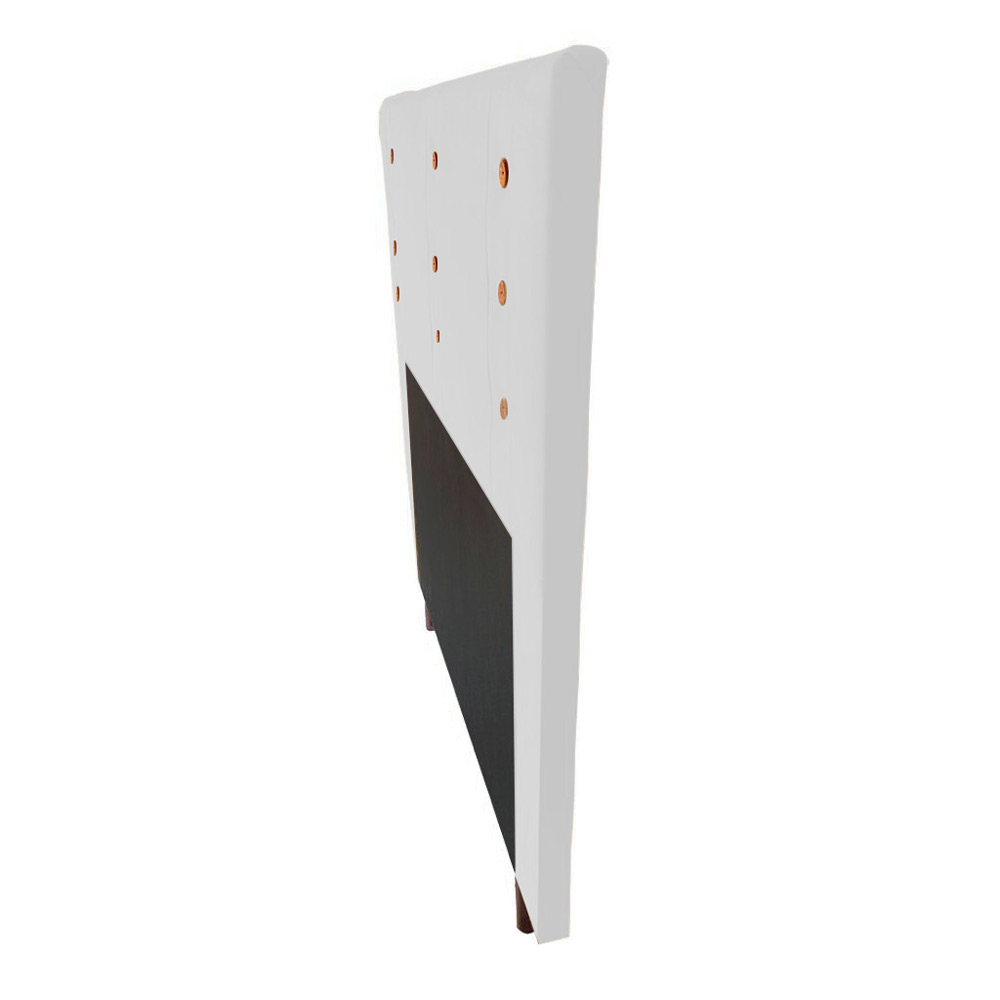 Cabeceira Cama Box Casal Queen Size Roma 160cm Corano Branco - Desk Design