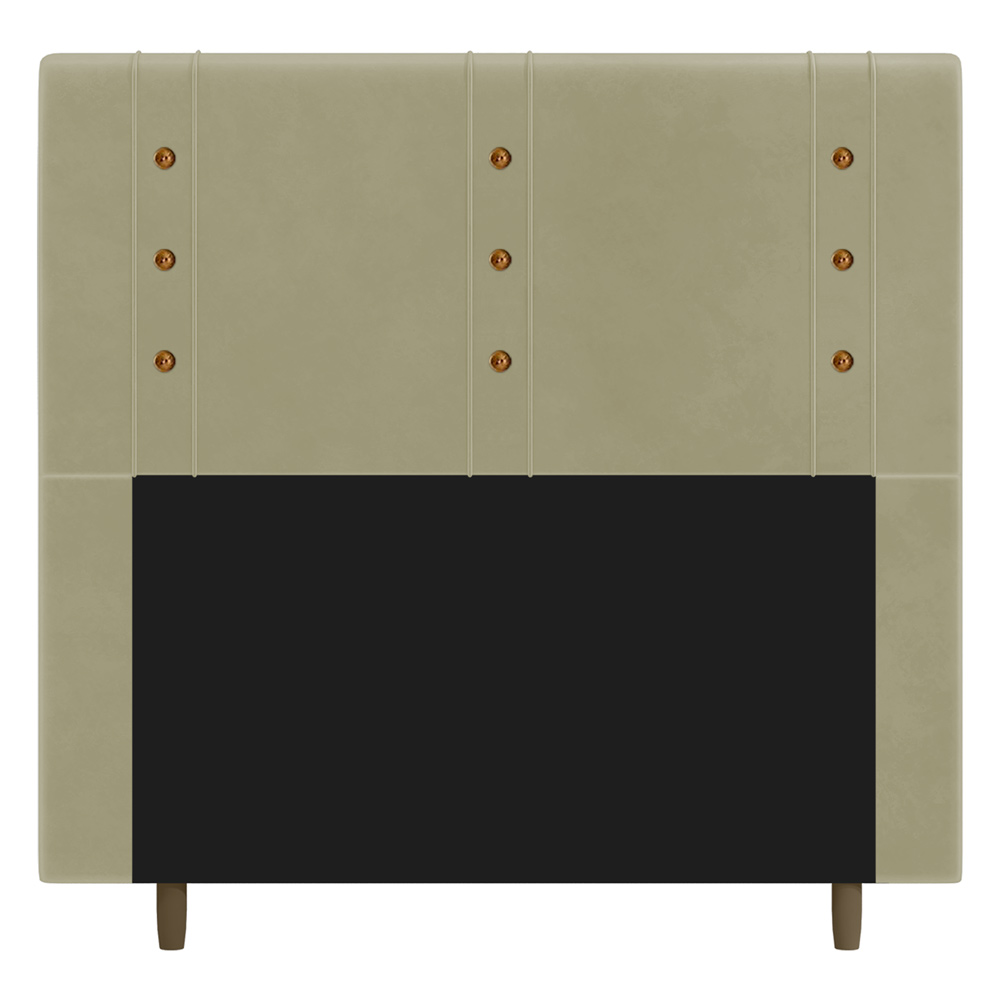 Cabeceira Cama Box Casal Queen Size Roma 160cm Suede Bege - Desk Design