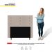Cabeceira Cama Box Casal Queen Size Roma 160cm Veludo Bege - Desk Design