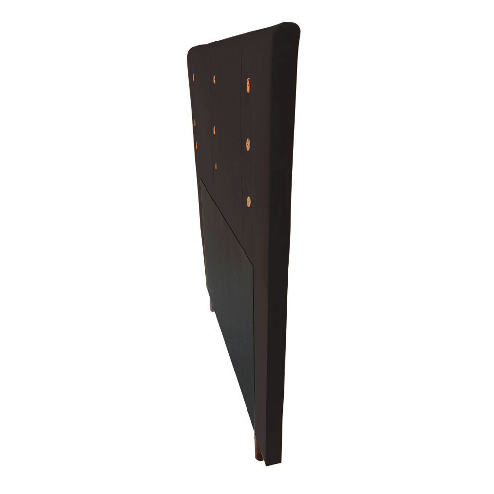 Cabeceira Cama Box Casal Queen Size Roma 160cm Veludo Marrom - Desk Design