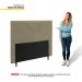 Cabeceira Cama Box Casal Queen Size Viena 160cm Suede Bege - Desk Design