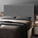 Cabeceira Cama Box Casal Queen Size Viena 160cm Veludo Cinza - Desk Design