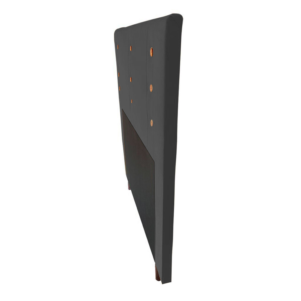 Cabeceira Cama Box Casal Roma 140cm Veludo Cinza - Desk Design