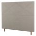 Cabeceira Cama Box Solteiro Cairo 90cm Suede Bege - Desk Design