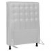 Cabeceira Cama Box Solteiro Ciara 90cm Botonê com Frame Sintético Branco - Desk Design