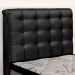 Cabeceira Cama Box Solteiro Ciara 90cm Botonê com Frame Sintético Preto - Desk Design