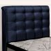 Cabeceira Cama Box Solteiro Ciara 90cm Botonê com Frame Suede Azul Marinho - Desk Design