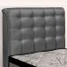 Cabeceira Cama Box Solteiro Ciara 90cm Botonê com Frame Suede Cinza - Desk Design