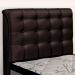 Cabeceira Cama Box Solteiro Ciara 90cm Botonê com Frame Suede Marrom - Desk Design