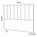 Cabeceira Cama Box Solteiro Cora 90cm Suede Bege - Desk Design
