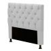 Cabeceira Cama Box Solteiro Cristal 90cm Corino Branco - Desk Design