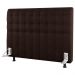 Cabeceira Cama Box Solteiro Dahlia 90cm Com Frame Sintético Marrom - Desk Design