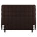 Cabeceira Cama Box Solteiro Dahlia 90cm Com Frame Sintético Marrom - Desk Design