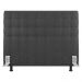 Cabeceira Cama Box Solteiro Dahlia 90cm Com Frame Suede Cinza Escuro - Desk Design