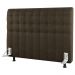 Cabeceira Cama Box Solteiro Dahlia 90cm Com Frame Suede Marrom - Desk Design